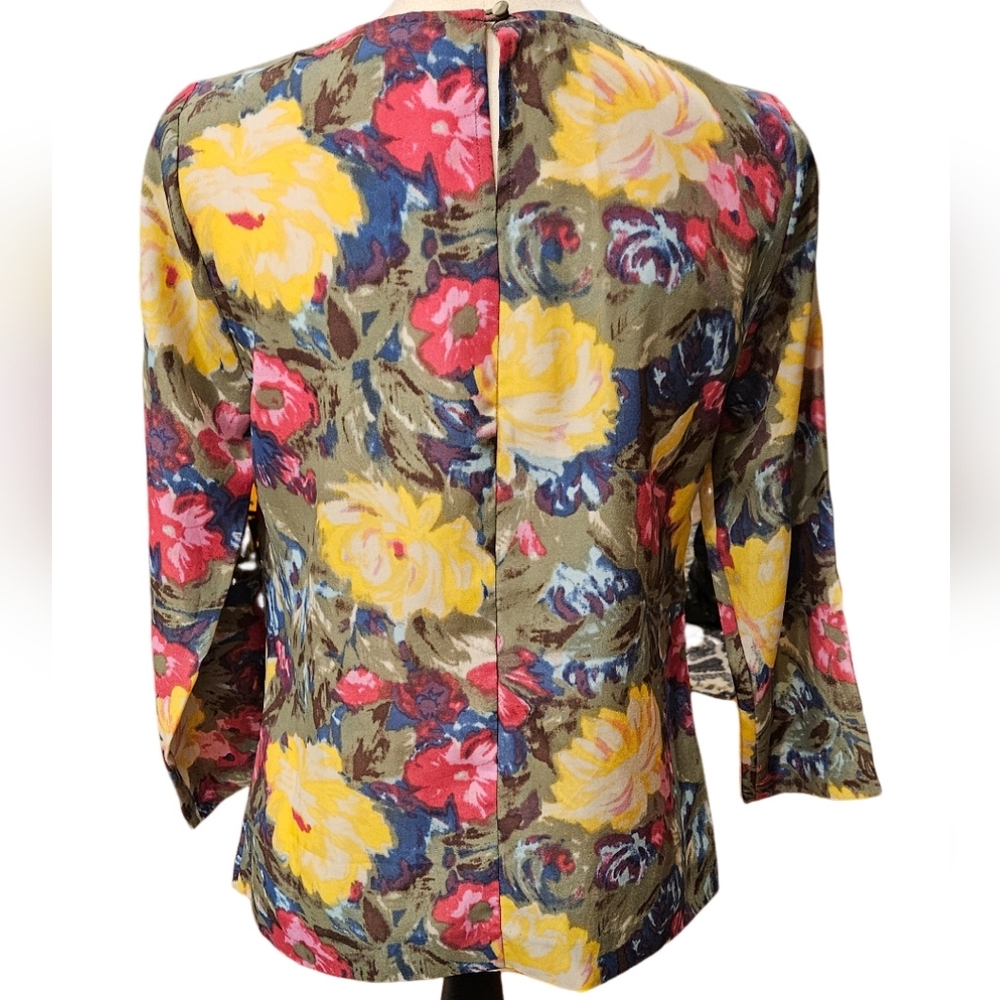 J Crew Floral Blouse - Picture 4 of 7